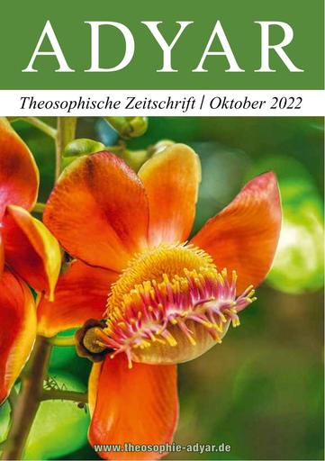 ADYAR - Theosophische Zeitschift | Oktober 2022